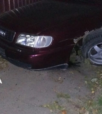 На Волині водія Audi, який втік з місця ДТП, а потім випив, на три роки позбавили прав