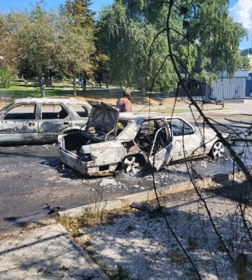 Трава і комора горіли на Харківщині через обстріли росіян – ДСНС