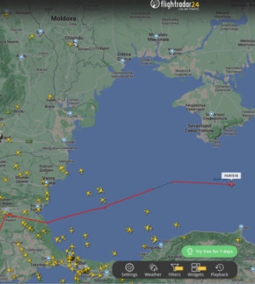 У небі над Чорним морем помічений американський БпЛА