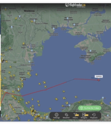 Американский БПЛА подмечен в небе над Черным морем