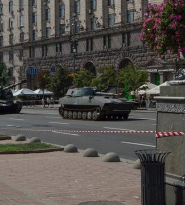 На Крещатике выставили уничтоженную российскую технику.