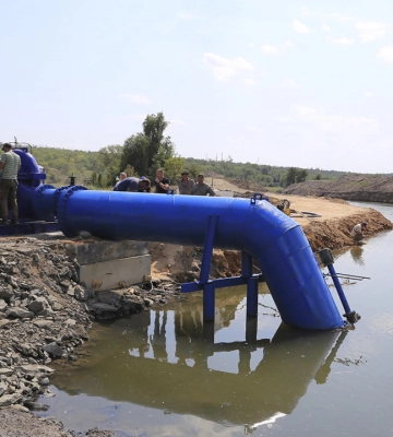 Заработала первая нитка водопровода, построенная после подрыва Каховской ГЭС