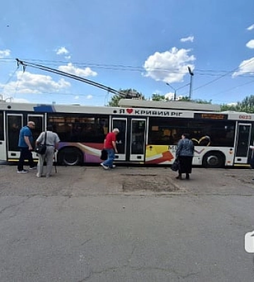 У Кривому Розі зранку зупинилися тролейбуси
