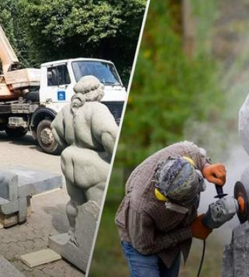 Во Львове появились необычные скульптуры, одна из них посвящена бодишеймингу