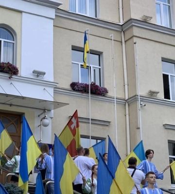 День прапора: як у Луцьку піднімали державний стяг 
