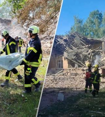 &quot;Shahed&quot; атаковал учебное заведение в Ромнах на Сумщине, здание полностью разрушено