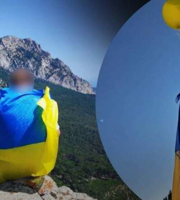 Крым – это Украина: на горе оккупированного полуострова развивается сине-желтое знамя