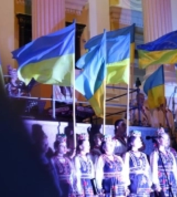 В Ужгороді на світанку Дня Незалежності лунала Молитва за Україну