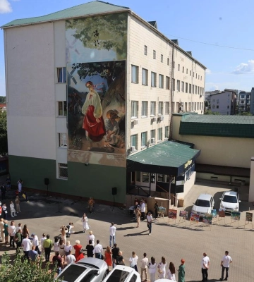 В Ірпені Київської області представили найбільший мурал картини Т.Г.Шевченка &quot;Катерина&quot;