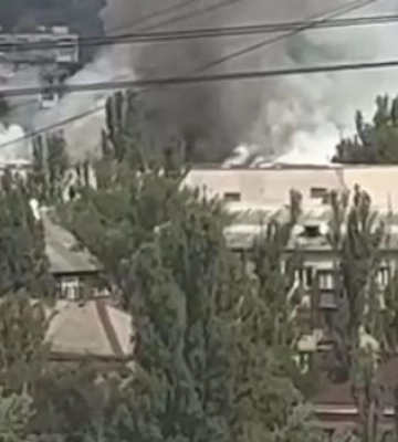 В центре Киева вспыхнул серьезный пожар, видео