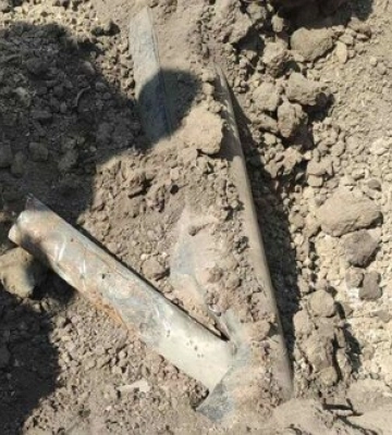 У газопроводі високого тиску на Миколаївщині виявлено нерозірваний російський снаряд. ФОТОрепортаж