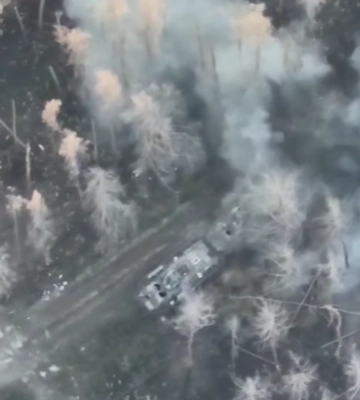 Волинські тероборонівці знищили відразу два ворожих БТР-82А (відео)