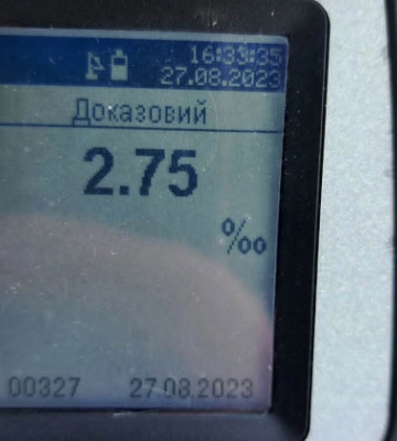 В Виннице мужчина сел за руль под действием алкоголя, который в 14 раз превысил норму