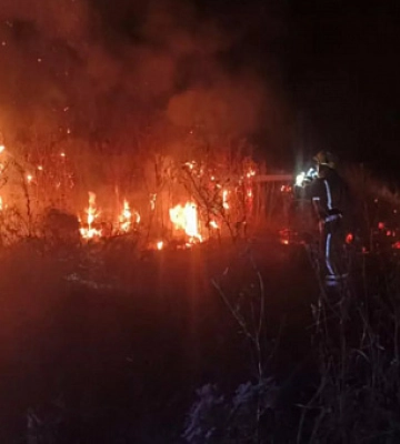 За добу на Дніпропетровщині вогнеборці загасили 25 загорань на відкритих територіях