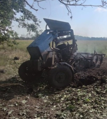 На Херсонщині трактор наїхав на російську міну, водій загинув
