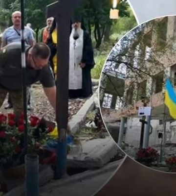 На руинах, которые помнят все: в Харькове почтили память погибших защитников теробороны