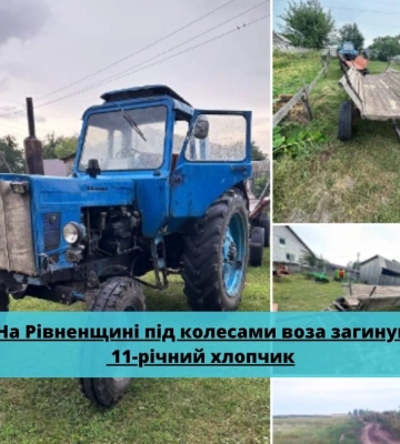 На Рівненщині під колесами воза загинув 11-річний хлопчик