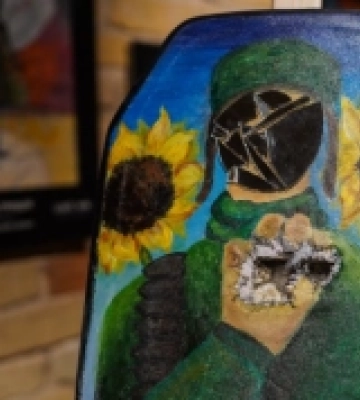 ArtArmor Діти UA: у Києві відкрили виставку дитячих малюнків на бронеплитах. ФОТО