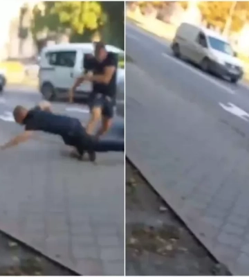 Поки Сілогава бив поліцейського, жінка напала на патрульну: ЗМІ показали нове відео з Дніпра