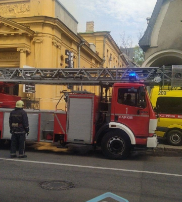 В центре Харькова горело кафе 