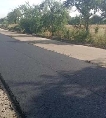 На Львівщині дорогу на Горішнє вкривають новим асфальтом, - ФОТО