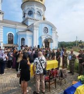 Сьогодні попрощалися із військовими з полтавської частини, які загинули в авіакатастрофі на Донеччині