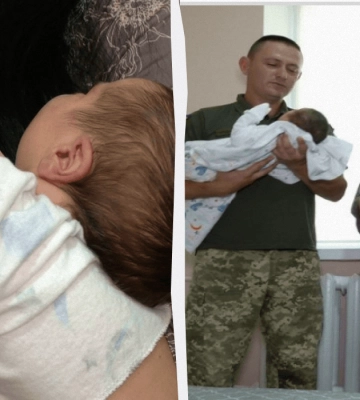 «Народився великий козак»: у родині військового з&#039;явилося на світ немовля з рекордною вагою