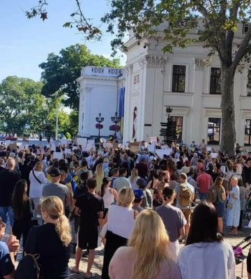Одесити в день міста мітингували проти ненагальних витрат із бюджетного фонду