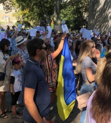 Одесити в день міста мітингували проти ненагальних витрат із бюджетного фонду