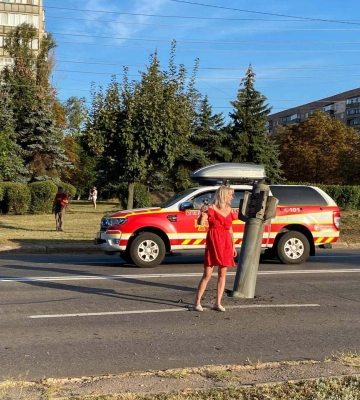 Серія вибухів у Краматорську: одна з ракет влучила у дорогу і не вибухнула