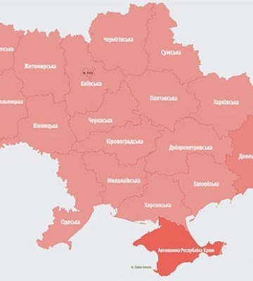 Скільки повітряних тривог через росіян було на Рівненщині