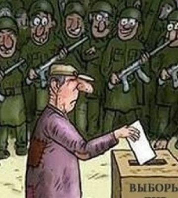 Рашисты показали фото, которое характеризует выборы в Мелитополе вместо тысячи слов