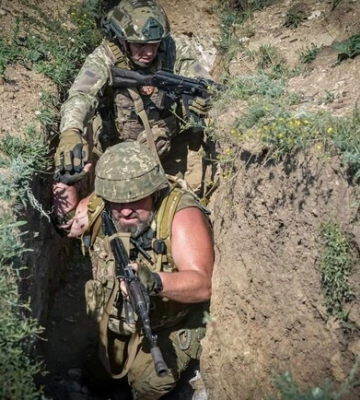 Карта бойових дій в Україні 4 вересня