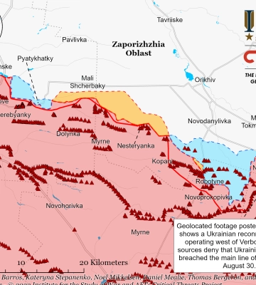ВСУ продвинулись вперед в районе Бахмута и на запорожском направлении – ISW