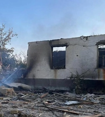 Вночі росіяни обстріляли село на Харківщині