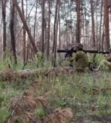 Як нищать ворожі позиції у Серебрянському лісі на Луганщині (ВІДЕО)