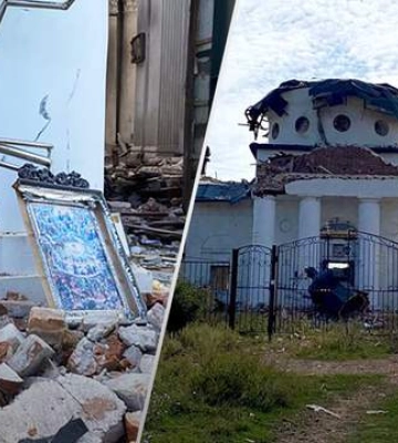 На Донеччині обстрілом понівечений Свято-Георгієвський храм, якому 200 років: що відомо про церкву та які руйнування