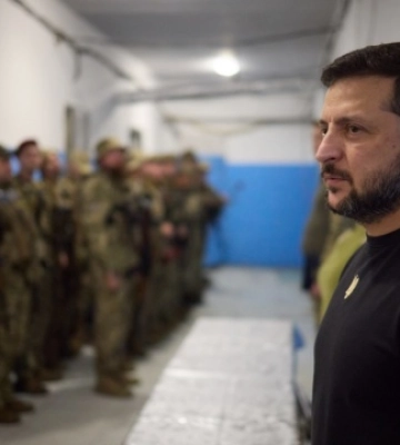 Зеленський відвідав військових на Донеччині