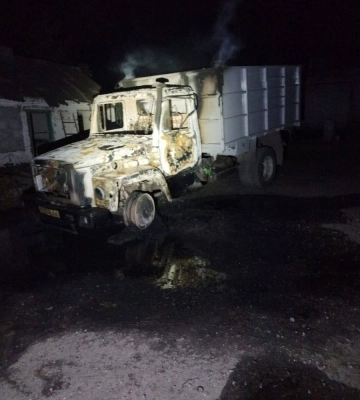 На Дніпропетровщині через обстріли сталася пожежа на агропідприємстві