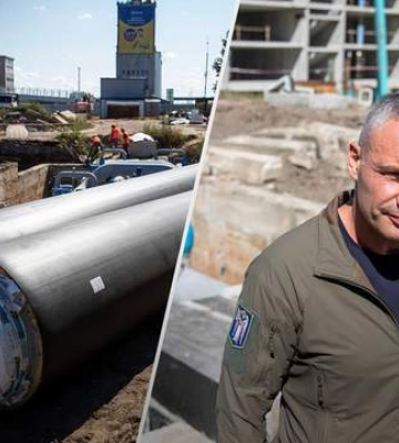 Реконструкцію тепломагістралі, яка обслуговує весь Поділ, буде завершено до початку опалювального сезону, - Кличко. ВIДЕО