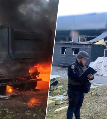 Отделение полиции, детский санаторий, торговые объекты: последствия утренней атаки в Киевской области