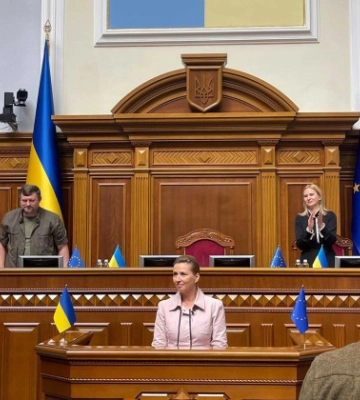 Премʼєр-міністерка Данії прибула до Києва