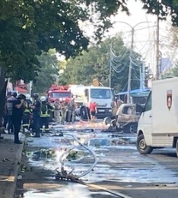 Преступление против человечества: видео момента удара по центру Константиновки