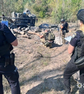 На Харківщині підірвалася вантажівка з деревиною 