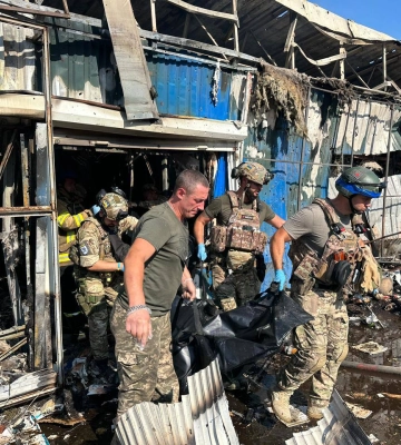 Обнародовано видео удара россиян по Константиновке