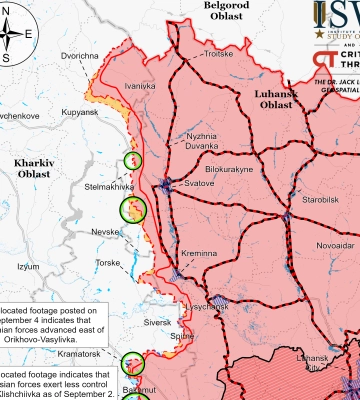 ISW не заперечує просування росіян на Лимано-Куп’янському напрямку