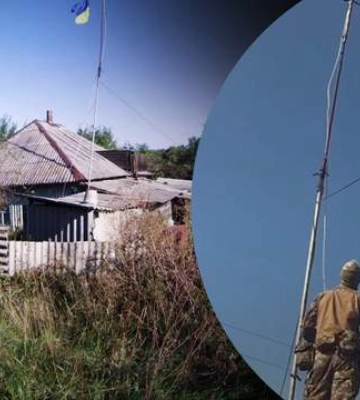 Украинский флаг подняли в двух селах на Харьковщине, что были в «серой зоне»