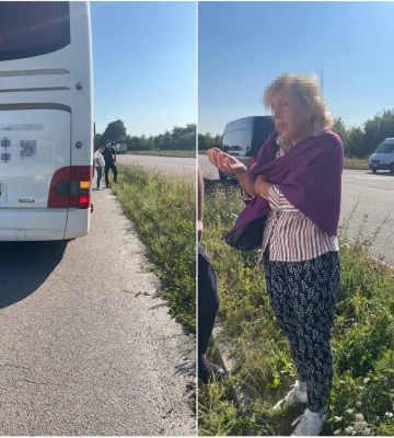 На виїзді з Рівного автобус випадково забув жінку, що їхала до Києва