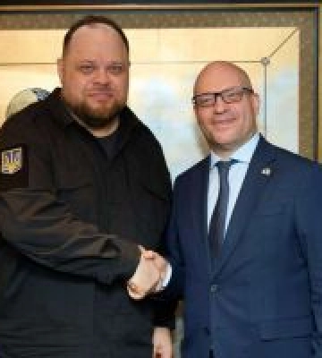 Руслан Стефанчук зустрівся із Головою Палати депутатів Італійської Республіки Лоренцо Фонтаною