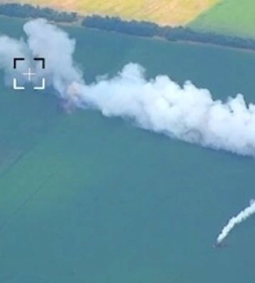 Экипаж разведкомплекса &quot;Shark&quot; обнаружил и помог вывести из строя 5 боевых машин вражеского ЗРК &quot;БУК&quot; на Запорожье. ВИДЕО